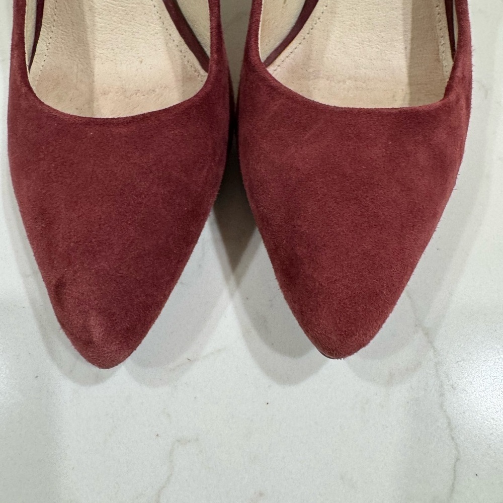 Michael Kors Women's Red Suede Heels - Picture 2 of 8